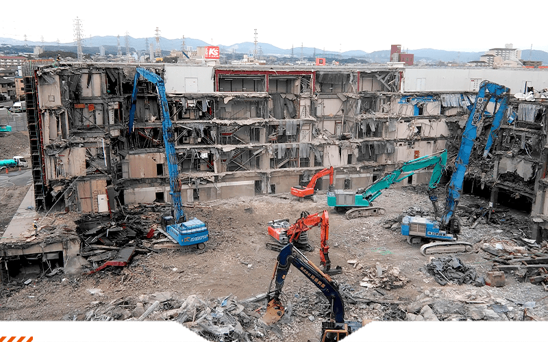 豊田毎日ビル解体工事のイメージ